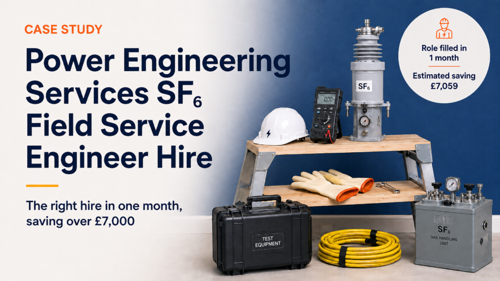 SF6 engineering recruitment case study for Power Engineering Services